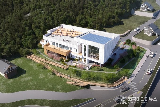 양양군립도서관 내외부 조감도