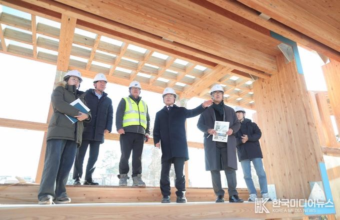 목재친화도시 조성사업 현장 방문