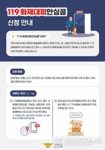 계양소방서, 화재 취약계층 보호 위한'119화재대피 안심콜'서비스 적극 홍보