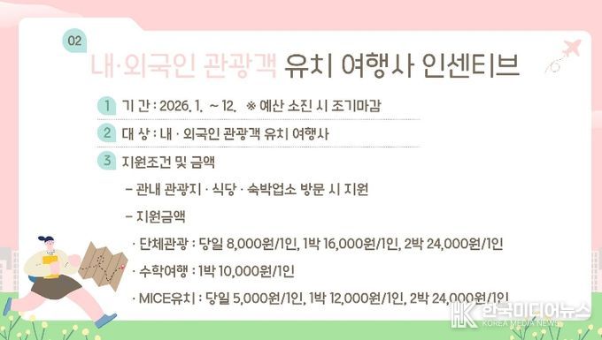 광양시, 2026년 내·외국인 관광객 유치 여행사 인센티브 지원