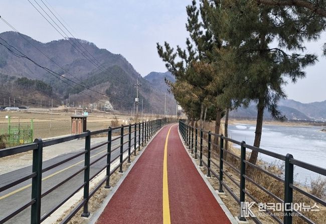 보청천 자전거도로 개설공사 준공사진