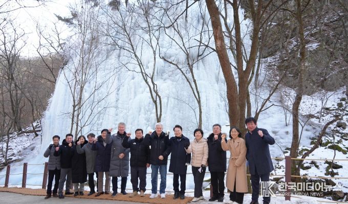 춘천구곡폭포 빙벽 현장 방문