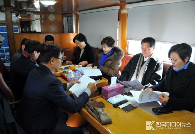 해양도시건설위원회, 섬박람회장 조성공사 현장 점검