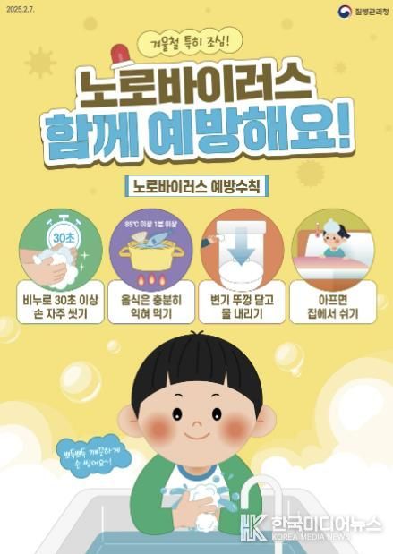 ‘노로바이러스 감염증 예방수칙’ 포스터