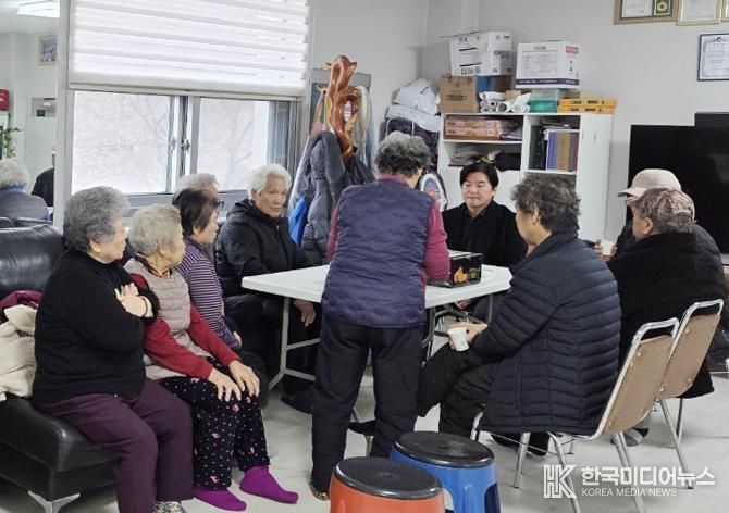 동두천시 보산동행정복지센터, 경로당 시설점검 및 설맞이 위문