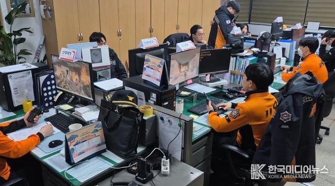 울진소방서, 시뮬레이션 팀 단위 모의 전술훈련 실시