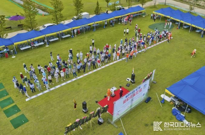 2025년 9월 진행된 제1회 적벽배 파크골프 대회 모습