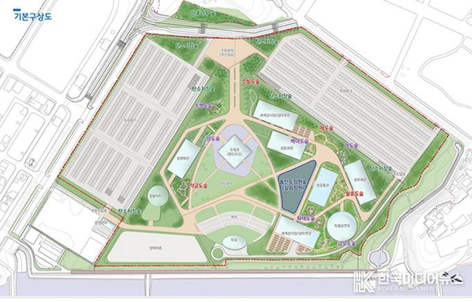 2026여수세계섬박람회장 기후대응도시숲 기본구상도