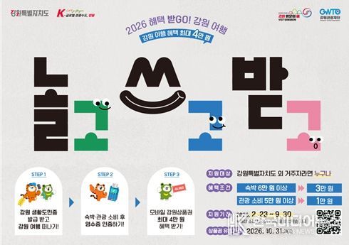 「혜택 받GO! 강원 여행」포스터