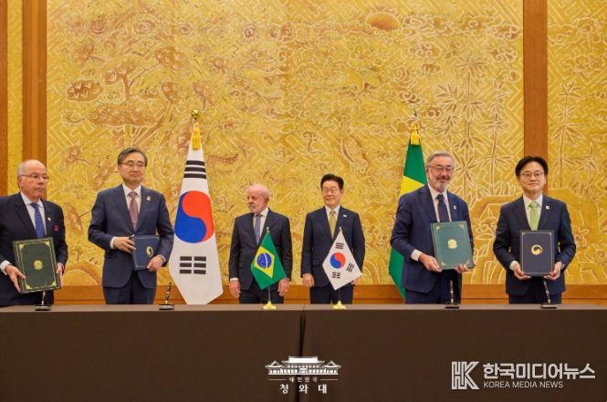 한·브라질 양해각서 체결식(청와대)