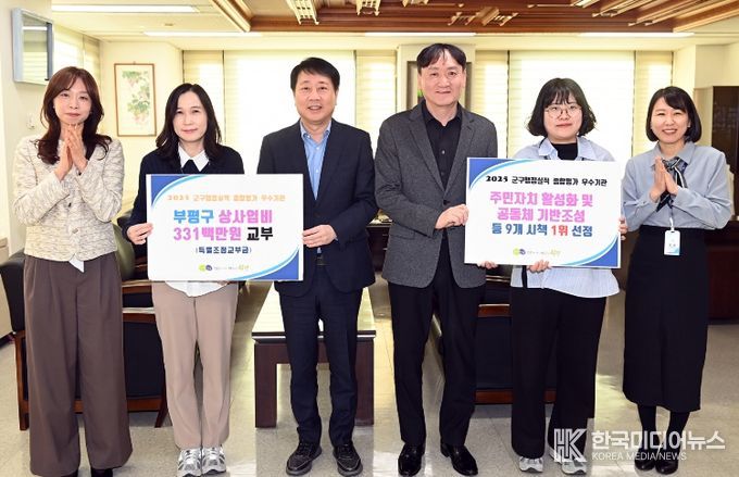 부평구, ‘2025년 군․구 행정실적 종합평가’ 9개 시책 1위 ‘쾌거’