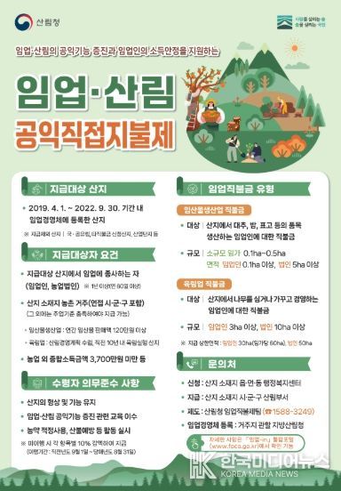 2026년 임업직불금 신청 안내 포스터