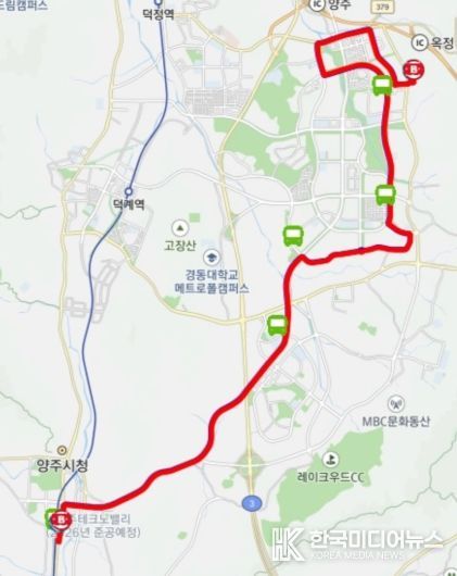 양주시, 회암중 개교 맞춰 99번 버스 노선 개편 및 1대 증차