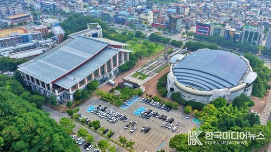 전주시설공단 본부가 위치한 화산체육공원 전경