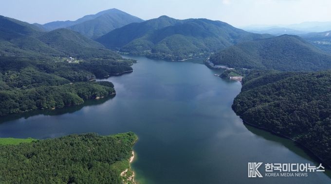 경주시 상수도 주요 수원지인 덕동호 전경
