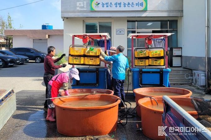 벼 종자 온탕소독 지원