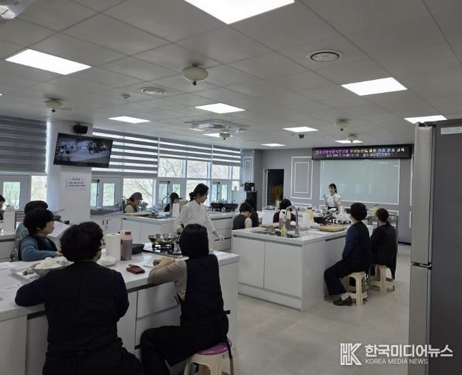 음성군, 우리 농산물 활용 전통 병과 요리 교육 실시