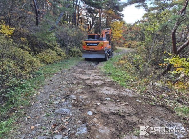 의성군, 해빙기 대비 임도시설 안전점검 실시