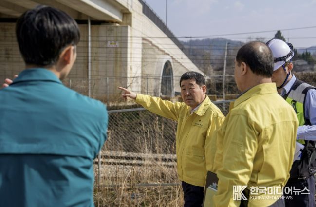 이재영 군수 현장 점검 사진