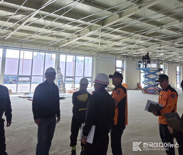 해남소방서, 봄철 화재예방 위한 공사장 현장지도 점검