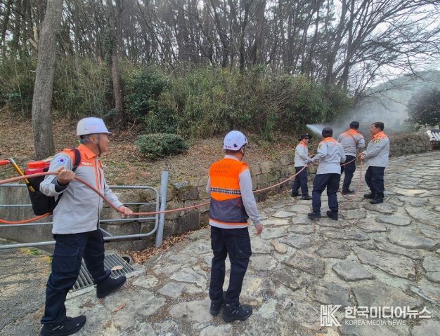 나주소방서, 의용소방대와 함께 산림인접지역 산불 확산 방지 총력