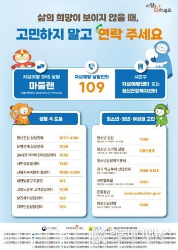 위기대응 사회서비스 웹 포스터