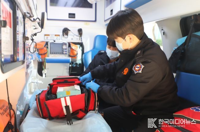 응급구조사 2급 양성반 구급차 동승실습