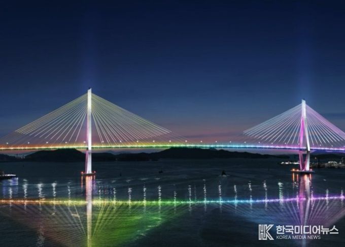 목포대교 경관조명 예상 연출사진