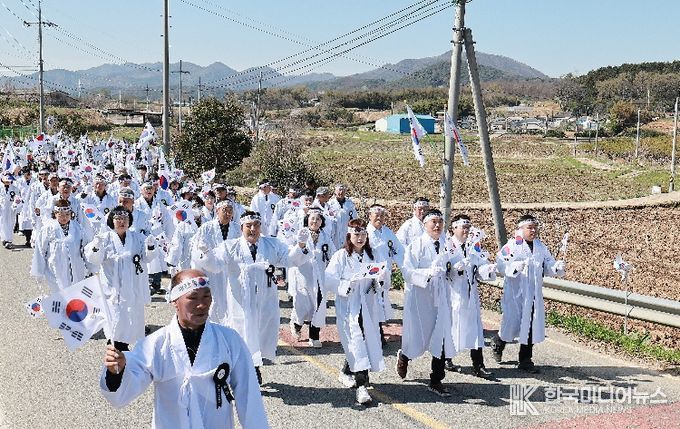 함평군 4·8만세운동 추모식 및 재현행사 모습