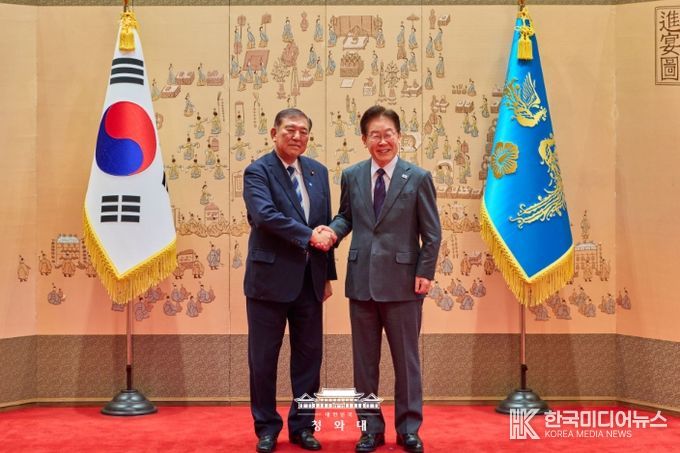 이시바 전 일본총리 오찬(청와대)