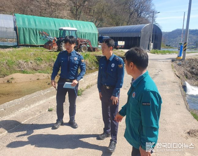강진군 강진경찰서 합동으로 여름철 자연재난 대비 재해취약지역 현장점검을 실시했다.