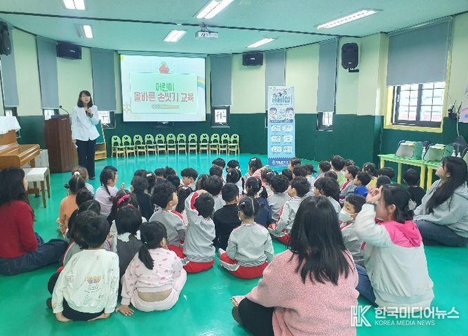 영암군, 찾아가는 어린이 올바른 손 씻기 교육 실시